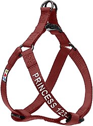 Pawtitas Solid Personalized Dog Harness, Marsala Brown, Large: 22 to 33-in chest