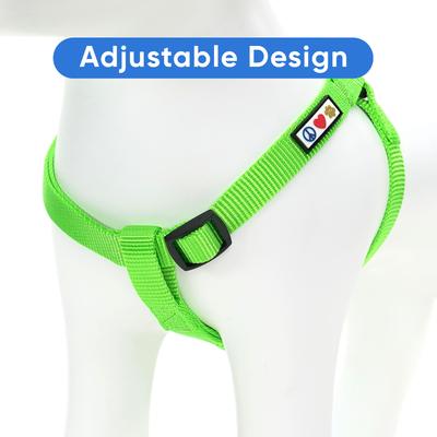 Show full view: Pawtitas Solid Personalized Dog Harness, Green, Large: 22 to 33-in chest slide 7 of 10