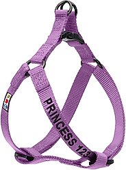 Pawtitas Solid Personalized Dog Harness, Purple Orchid, Medium: 18 to 28-in chest