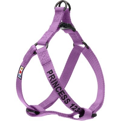 Pawtitas Pawtitas Solid Personalized Dog Harness, Purple Orchid, Large: 22 to 33-in chest