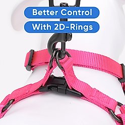 Pawtitas Solid Personalized Dog Harness, Pink, Small: 14 to 21-in chest slide 2 of 9