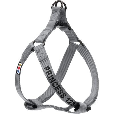 Pawtitas Pawtitas Solid Personalized Dog Harness, Grey, Medium: 18 to 28-in chest