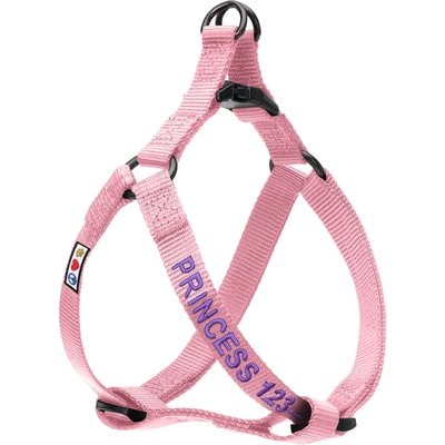Pawtitas Pawtitas Solid Personalized Dog Harness, Millennial Pink, Small: 14 to 21-in chest