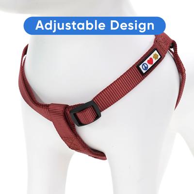 Show full view: Pawtitas Solid Personalized Dog Harness, Marsala Brown, Large: 22 to 33-in chest slide 6 of 9