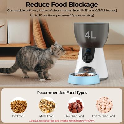 Show full view: Ownpets Night Vision Camera Automatic Cat Feeder, 16-cup slide 8 of 9
