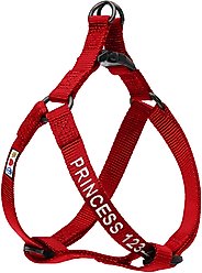 Pawtitas Solid Personalized Dog Harness, Red, Large: 22 to 33-in chest