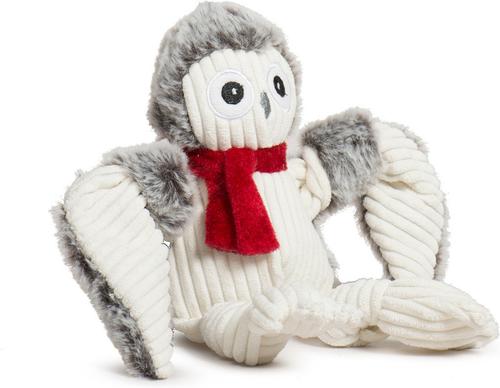 Show full view: HuggleHounds Christmas Ollie Owl Knottie Tough Plush Dog Toy, Small slide 5 of 10