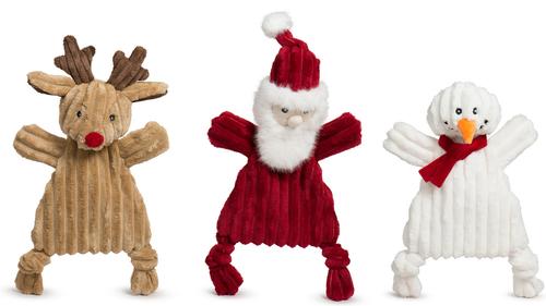 Show full view: HuggleHounds Christmas HuggleFlatties Snowman Tough Plush Dog Toy, Large slide 9 of 10