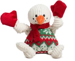 HuggleHounds Christmas Wintergreen Snowman Knottie Tough Plush Dog Toy, Large slide 2 of 9