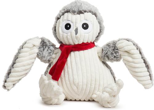 Show full view: HuggleHounds Christmas Ollie Owl Knottie Tough Plush Dog Toy, Large slide 3 of 9