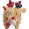 Show in main carousel: HuggleHounds Christmas Tartan Tidings Reindeer Squooshie Tough Plush Dog Toy, Small slide 3 of 10