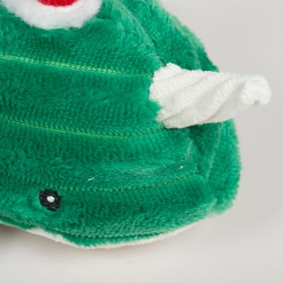 Show full view: HuggleHounds Christmas Noe Narwhal Knottie Tough Plush Dog Toy, Large slide 8 of 9