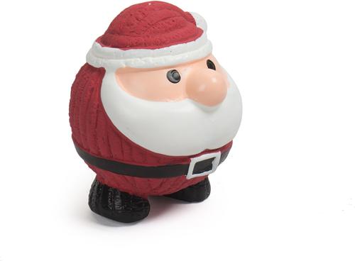Show full view: HuggleHounds Christmas Santa Ruff-Tex Squeaky Ball Dog Toy, Large slide 4 of 9