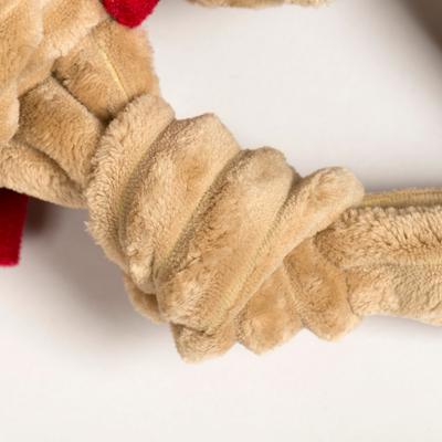 Show full view: HuggleHounds Christmas Rudy Reindeer Knottie Tough Plush Dog Toy, X-Large slide 8 of 10