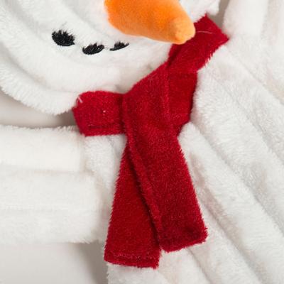Show full view: HuggleHounds Christmas HuggleFlatties Snowman Tough Plush Dog Toy, Large slide 6 of 10