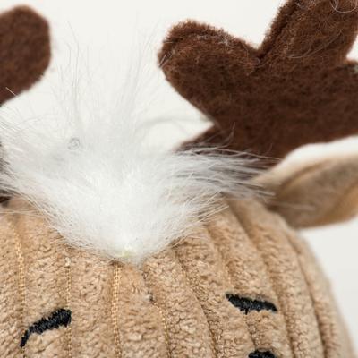Show full view: HuggleHounds Christmas Santa's Reindeer Wee Huggles Balls Tough Plush Dog Toy, Small, 5 count slide 8 of 9