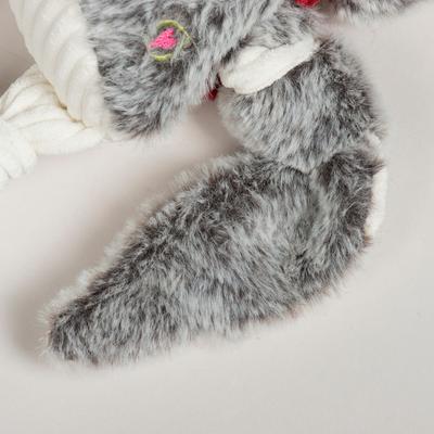 Show full view: HuggleHounds Christmas Ollie Owl Knottie Tough Plush Dog Toy, Large slide 8 of 9