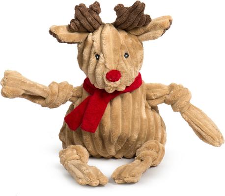 Show full view: HuggleHounds Christmas Rudy Reindeer Knottie Tough Plush Dog Toy, X-Large slide 3 of 10