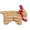 Show in main carousel: HuggleHounds Christmas Tartan Tidings Reindeer Squooshie Tough Plush Dog Toy, Large slide 5 of 9