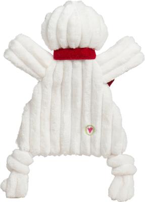 Show full view: HuggleHounds Christmas HuggleFlatties Snowman Tough Plush Dog Toy, Large slide 4 of 10