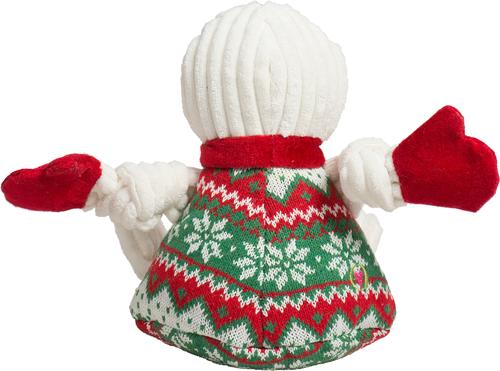 Show full view: HuggleHounds Christmas Wintergreen Snowman Knottie Tough Plush Dog Toy, Large slide 5 of 9