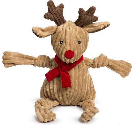 Show full view: HuggleHounds Christmas Rudy Reindeer Knottie Tough Plush Dog Toy, X-Large slide 2 of 10