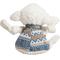 Show in main carousel: HuggleHounds Christmas Leo Lamb Knottie Tough Plush Dog Toy, Large slide 5 of 10