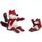 Show in main carousel: HuggleHounds Christmas Tartan Tidings Fox Knottie Tough Plush Dog Toy, Small slide 1 of 11