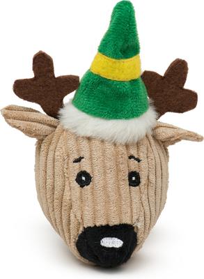 Show full view: HuggleHounds Christmas Santa's Reindeer Wee Huggles Balls Tough Plush Dog Toy, Small, 5 count slide 3 of 9