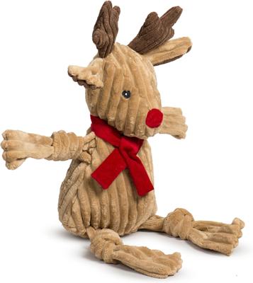 Show full view: HuggleHounds Christmas Rudy Reindeer Knottie Tough Plush Dog Toy, X-Large slide 5 of 10