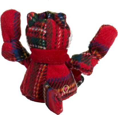 Show full view: HuggleHounds Christmas Tartan Tidings Fox Knottie Tough Plush Dog Toy, Large slide 4 of 10