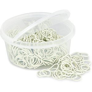 Equi-Essentials Horse Braids Rubber Bands, 800 count, White