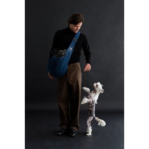 Noah & Paw Machine Washable Dog & Cat Sling Carrier, Medium, Dark Blue