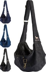 Noah & Paw Premium Denim 2X Safety Small Dog & Cat Sling Carrier, Medium, Black slide 1 of 9