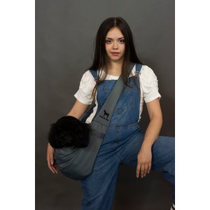 Noah & Paw Machine Washable Dog & Cat Sling Carrier, Medium, Grey