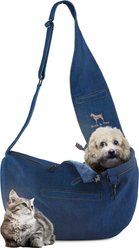 Noah & Paw Machine Washable Dog & Cat Sling Carrier, Medium, Light Blue