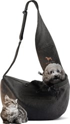 Noah & Paw Machine Washable Dog & Cat Sling Carrier, Medium, Black