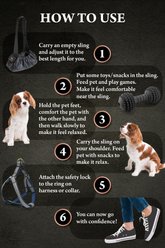 Noah & Paw Machine Washable Dog & Cat Sling Carrier, Medium, Charcoal slide 2 of 8