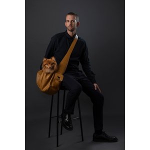 Noah & Paw Machine Washable Dog & Cat Sling Carrier, Medium, Camel