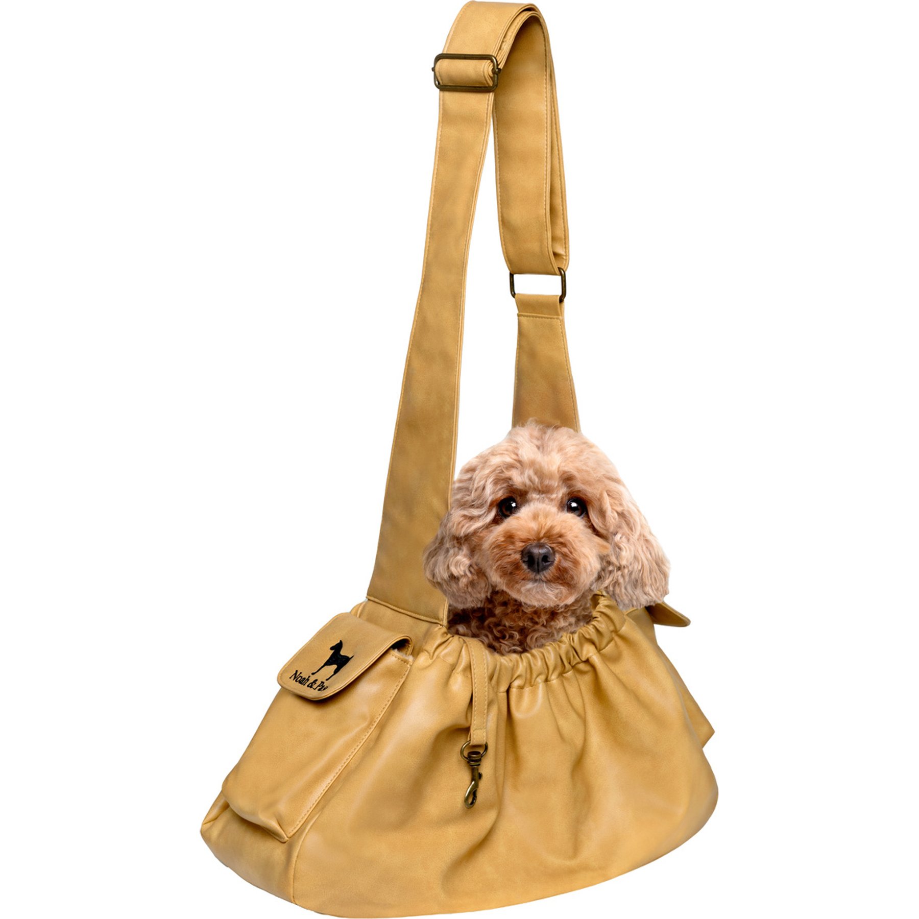 Noah & Paw Machine Washable Dog & Cat Sling Carrier, Medium, Beige