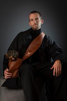 Show full view: Noah & Paw Machine Washable Dog & Cat Sling Carrier, Medium, Brown slide 8 of 10