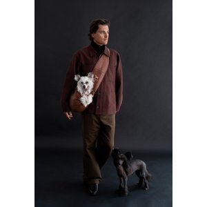 Noah & Paw Machine Washable Dog & Cat Sling Carrier, Medium, Brown