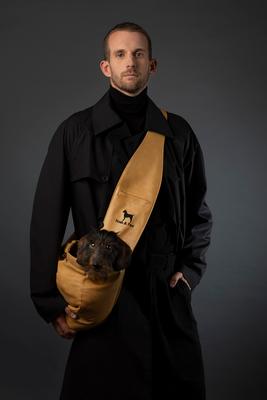 Show full view: Noah & Paw Machine Washable Dog & Cat Sling Carrier, Medium, Beige slide 2 of 10