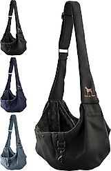 Noah & Paw Premium Twill 2X Safety Small Dog & Cat Sling Carrier, Medium, Black slide 1 of 9