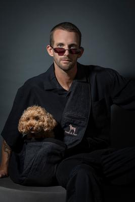 Show full view: Noah & Paw Machine Washable Dog & Cat Sling Carrier, Medium, Black slide 3 of 9