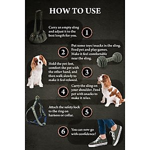 Noah & Paw Vegan Leather 2X Safety Small Dog & Cat Sling Carrier, Medium, Green