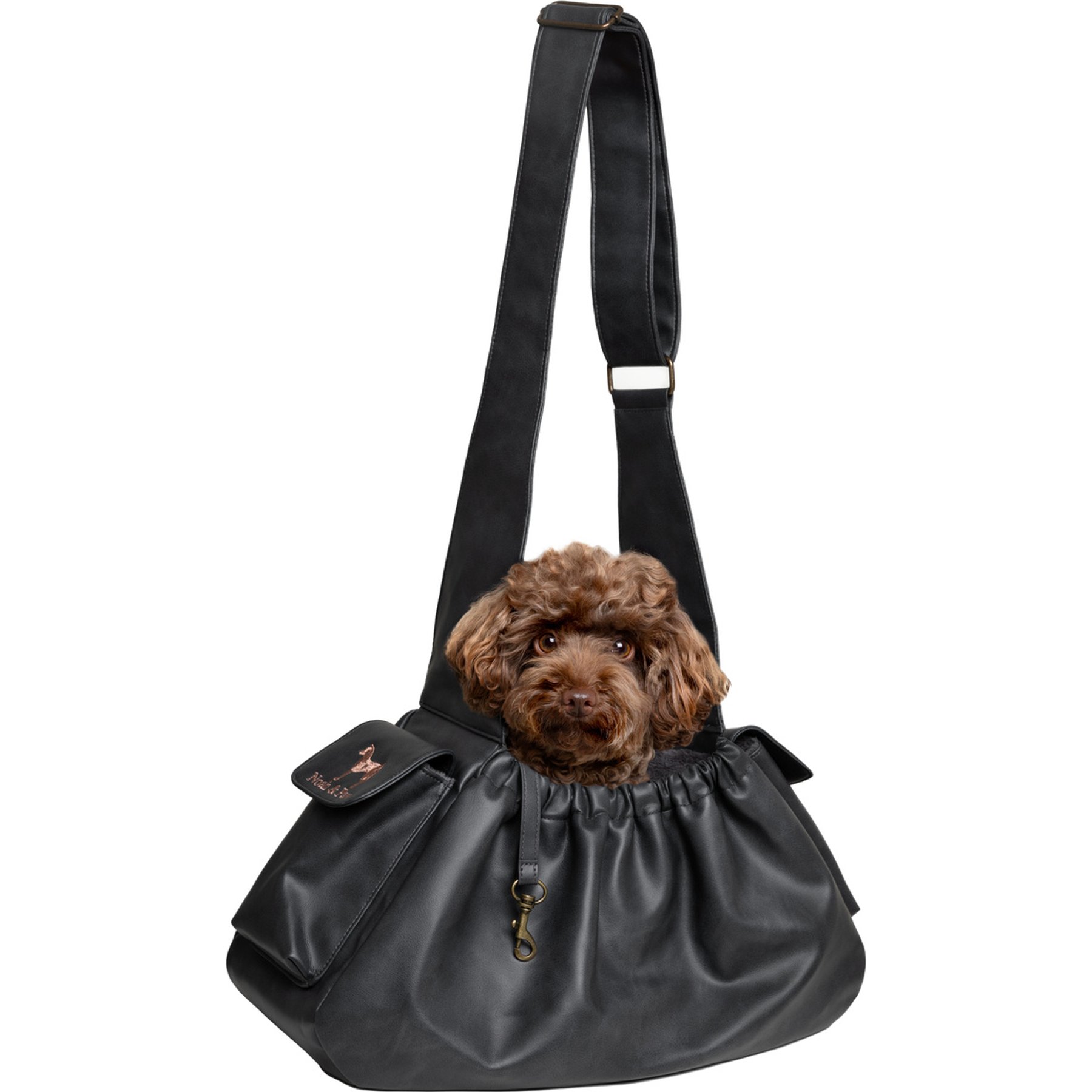 Noah & Paw Machine Washable Dog & Cat Sling Carrier, Medium, Charcoal