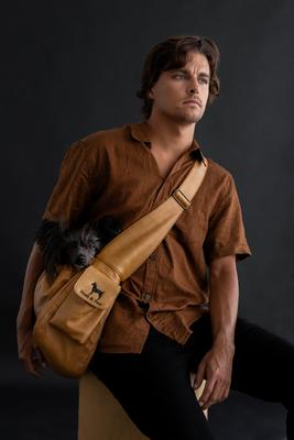 Show full view: Noah & Paw Machine Washable Dog & Cat Sling Carrier, Medium, Camel slide 4 of 10