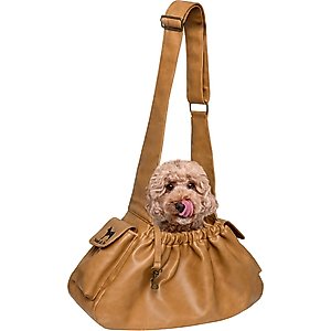 Noah & Paw Machine Washable Dog & Cat Sling Carrier, Medium, Camel
