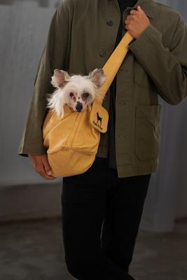 Show full view: Noah & Paw Machine Washable Dog & Cat Sling Carrier, Medium, Beige slide 8 of 9